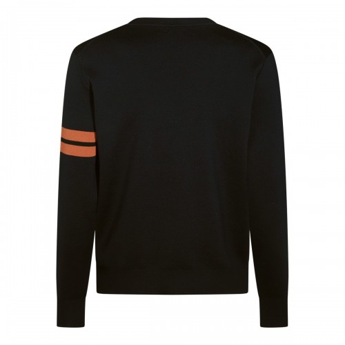 BLACK WOOL KNITWEAR