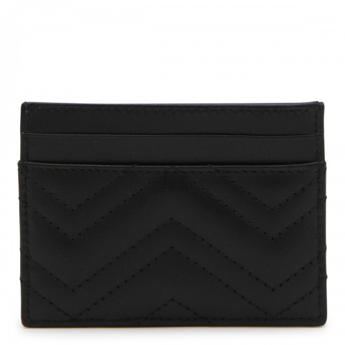 BLACK LEATHER CARD HOLDER