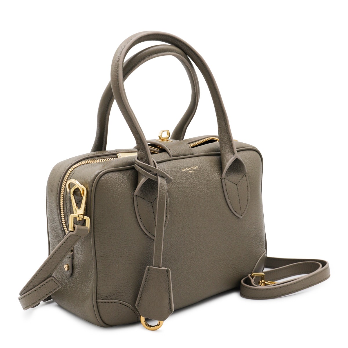GREEN LEATHER TOP HANDLE  BAG GREEN LEATHER TOP HANDLE  BAG