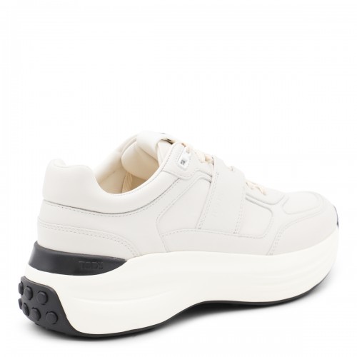 WHITE LEATHER SNEAKERS