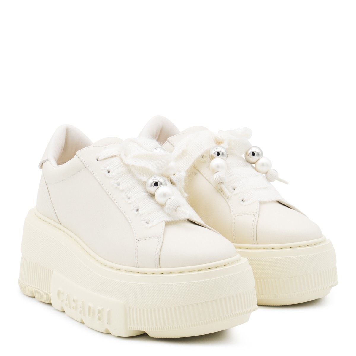 MILK LEATHER NEXUS SNEAKERS