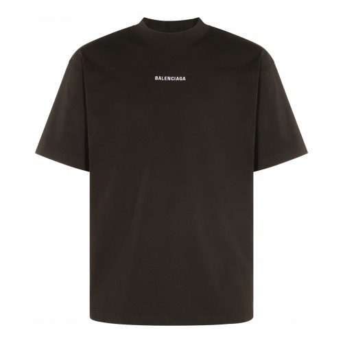 BLACK COTTON T-SHIRT