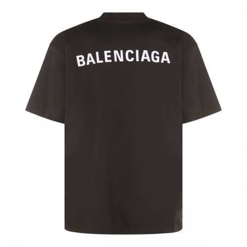 BLACK COTTON T-SHIRT