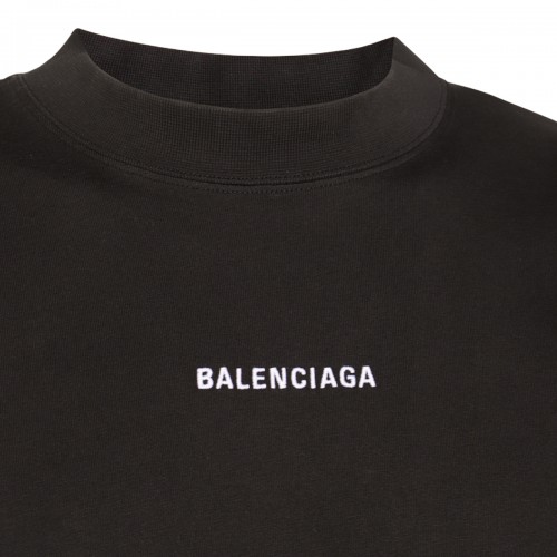 BLACK COTTON T-SHIRT
