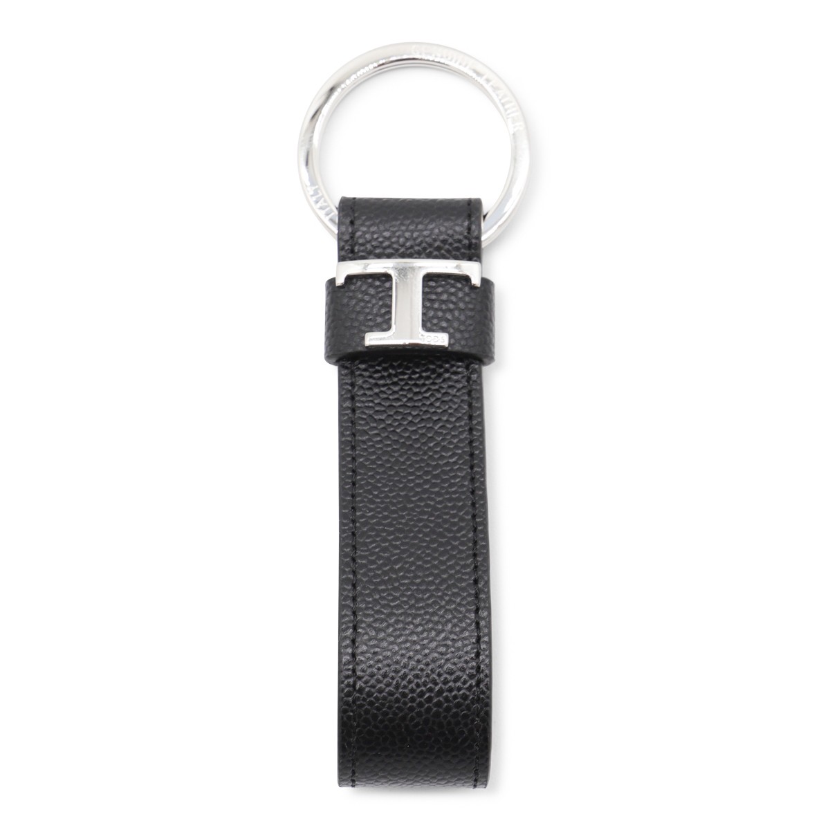 BLACK LEATHER KEY RING