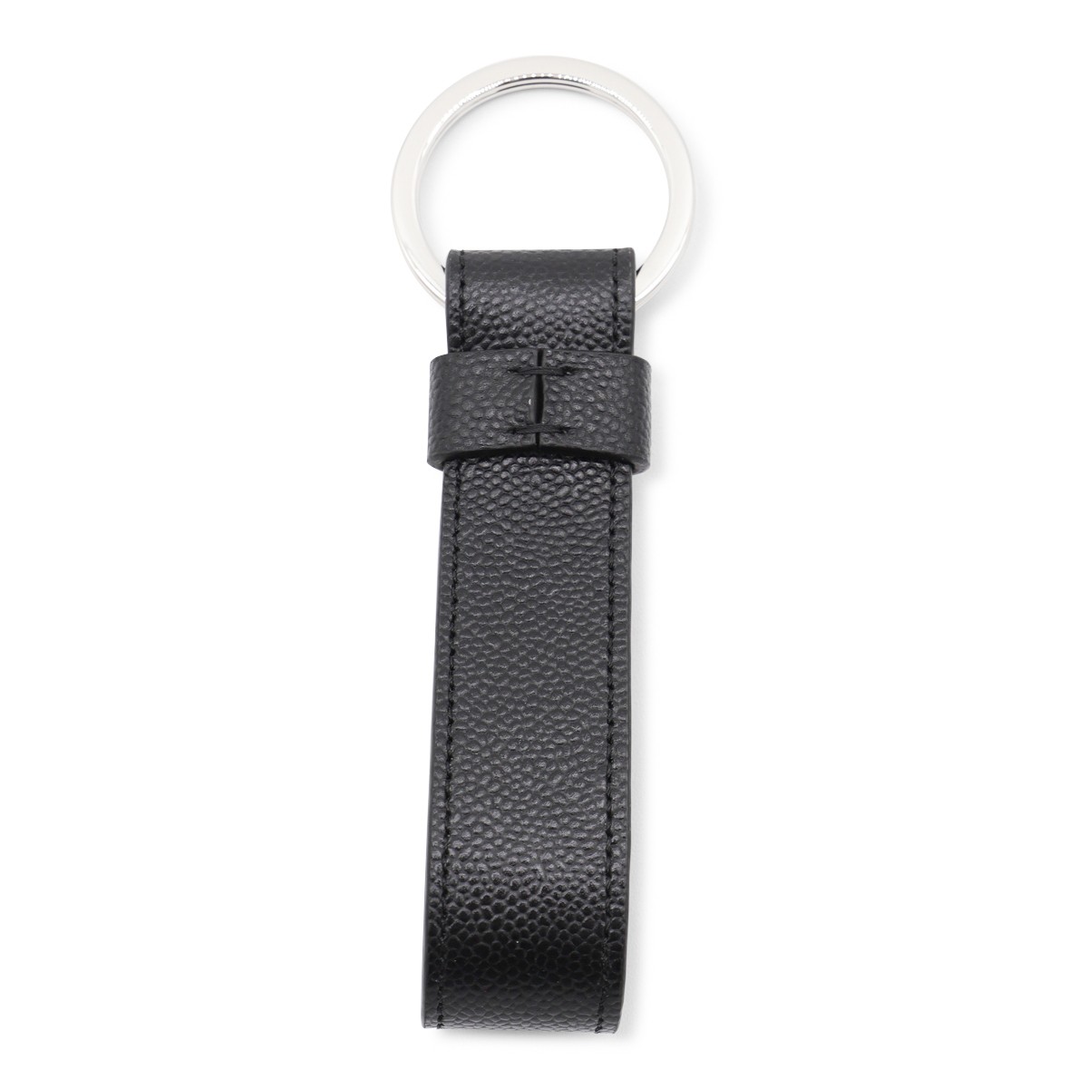 BLACK LEATHER KEY RING