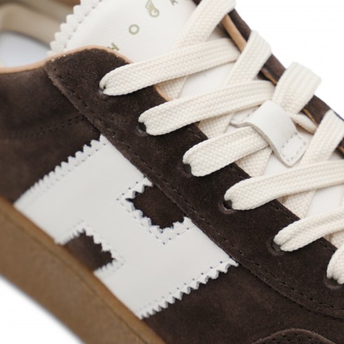BROWN LEATHER SNEAKERS