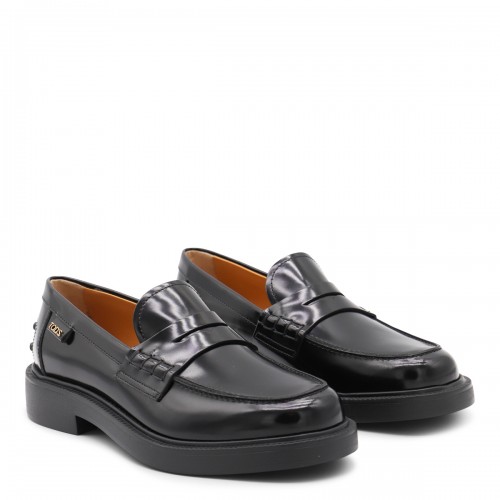 BLACK LEATHER LOAFERS 2