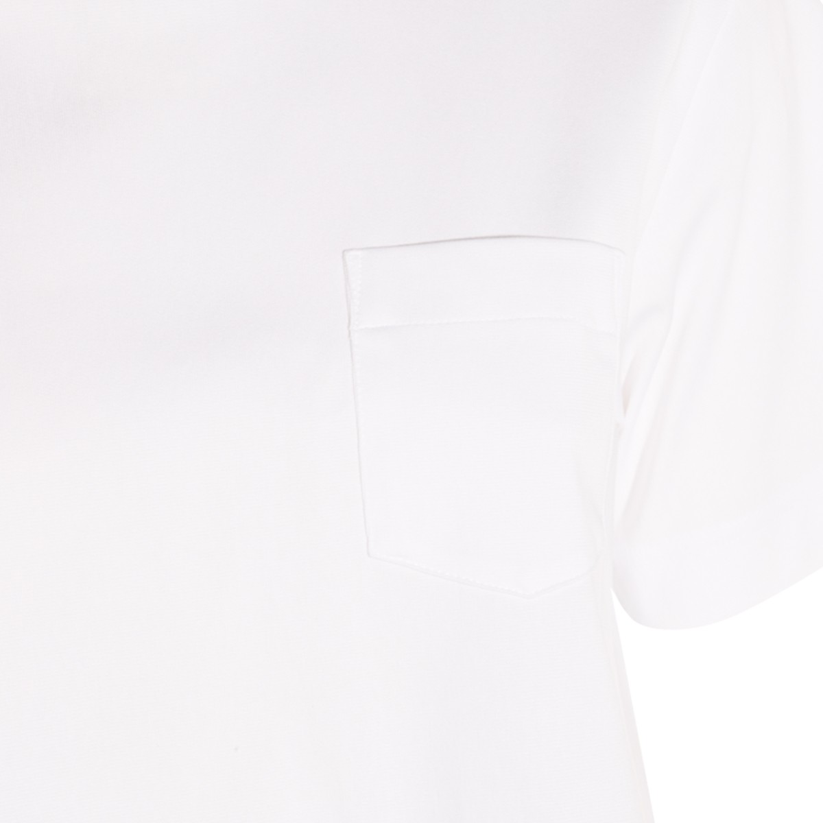 WHITE AND BLUE COTTON T-SHIRT