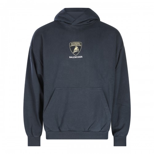 BLACK COTTON SWEATSHIRT