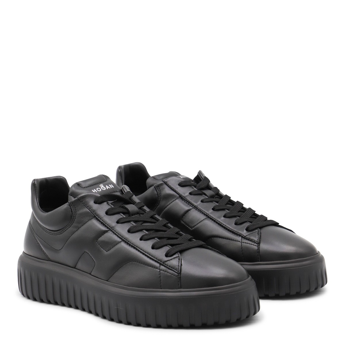 BLACK LEATHER SNEAKERS BLACK LEATHER SNEAKERS