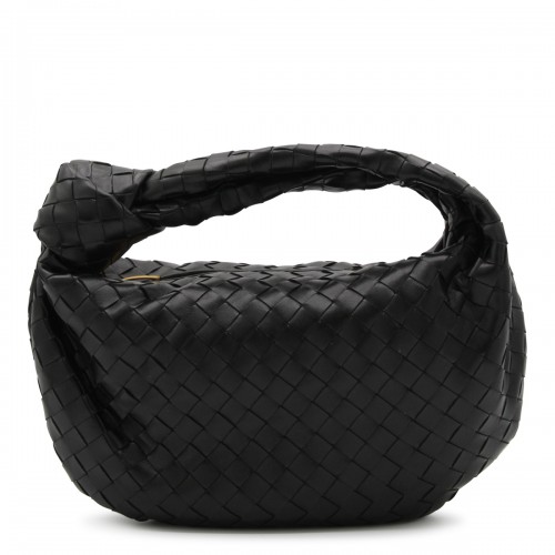 BLACK GOLD LEATHER TEEN JODIE TOP HANDLE BAG