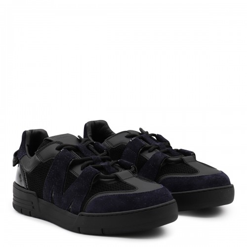 BLACK LEATHER SNEAKERS