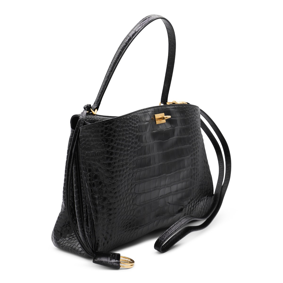 BLACK LEATHER RODEO TOP HANDLE BAG BLACK LEATHER RODEO TOP HANDLE BAG