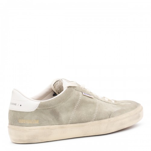 LIGHT GREY LEATHER SOUL STAR SNEAKERS