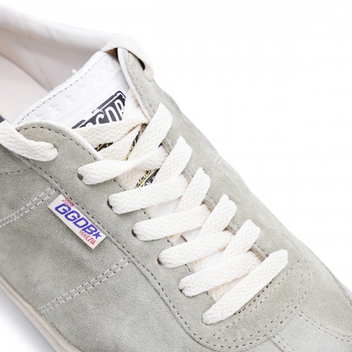 LIGHT GREY LEATHER SOUL STAR SNEAKERS