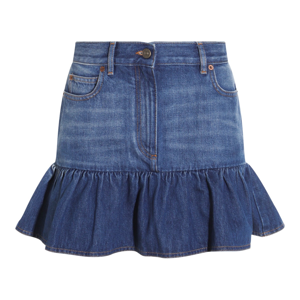 BLUE DENIM SKIRT