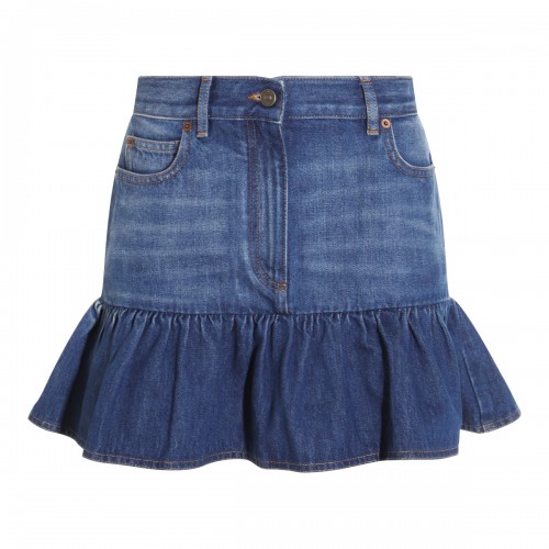 BLUE DENIM SKIRT