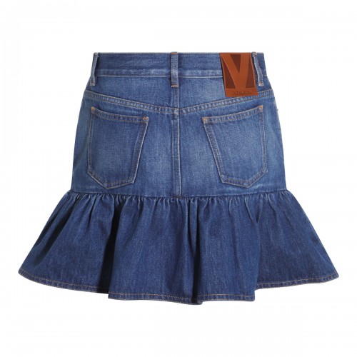 BLUE DENIM SKIRT