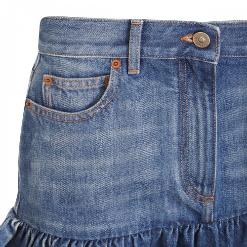 BLUE DENIM SKIRT