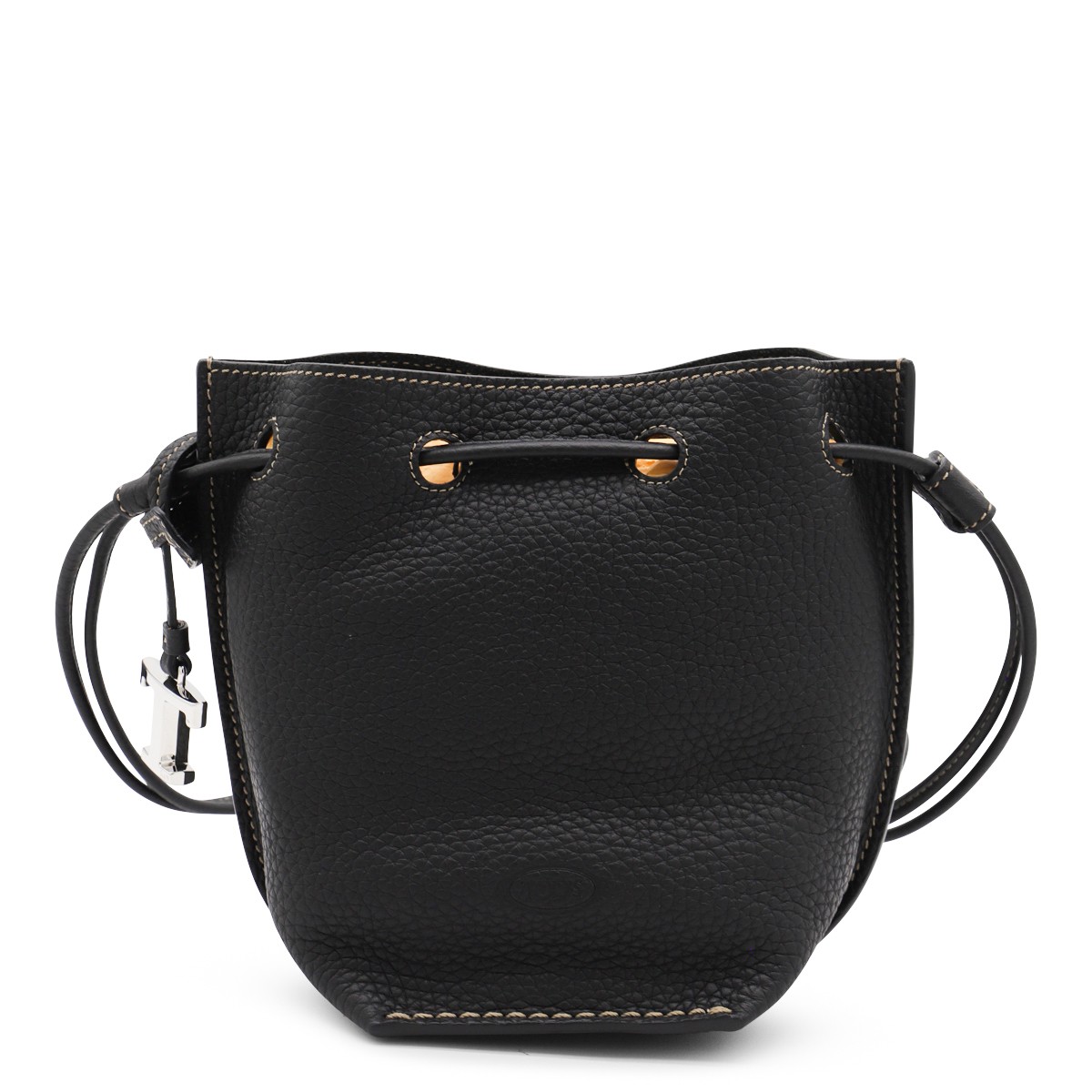 BLACK LEATHER SATCHEL