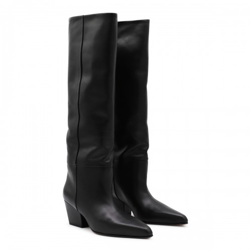 BLACK LEATHER JANE 60 BOOTS 2