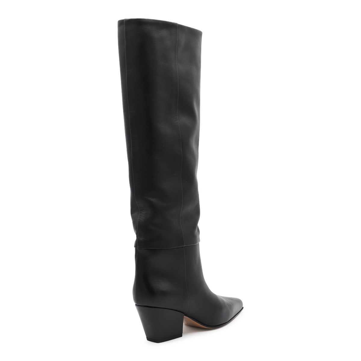 BLACK LEATHER JANE 60 BOOTS