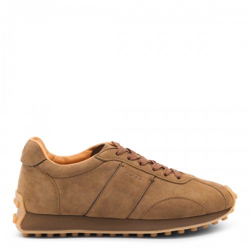 BROWN LEATHER SNEAKERS