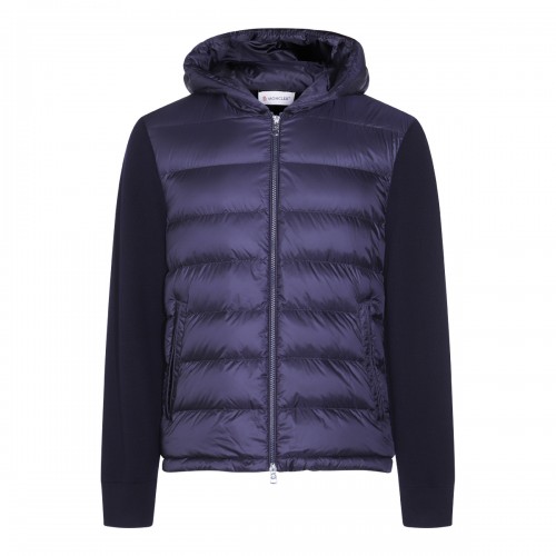 NAVY WOOL DOWN JACKET