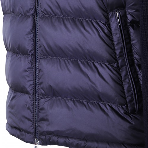 NAVY WOOL DOWN JACKET