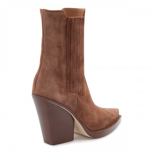 BROWN LEATHER DALLAS BOOTS