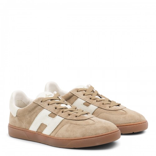 BEIGE LEATHER SNEAKERS