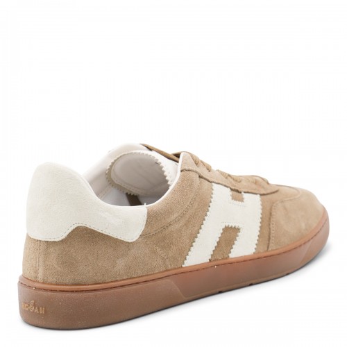 BEIGE LEATHER SNEAKERS