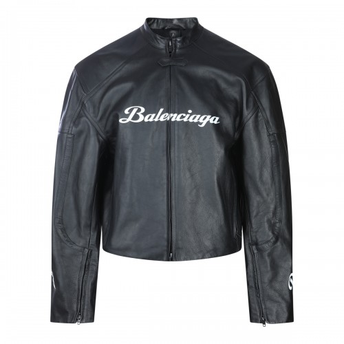 BLACK LEATHER LAMBORGHINI JACKET