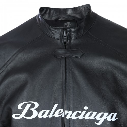 BLACK LEATHER LAMBORGHINI JACKET