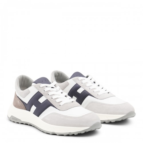 WHITE AND GREY LEATHER... 2