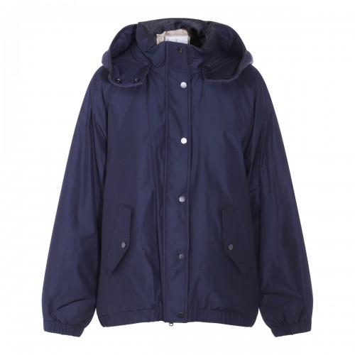 NAVY COTTON DOWN JACKET