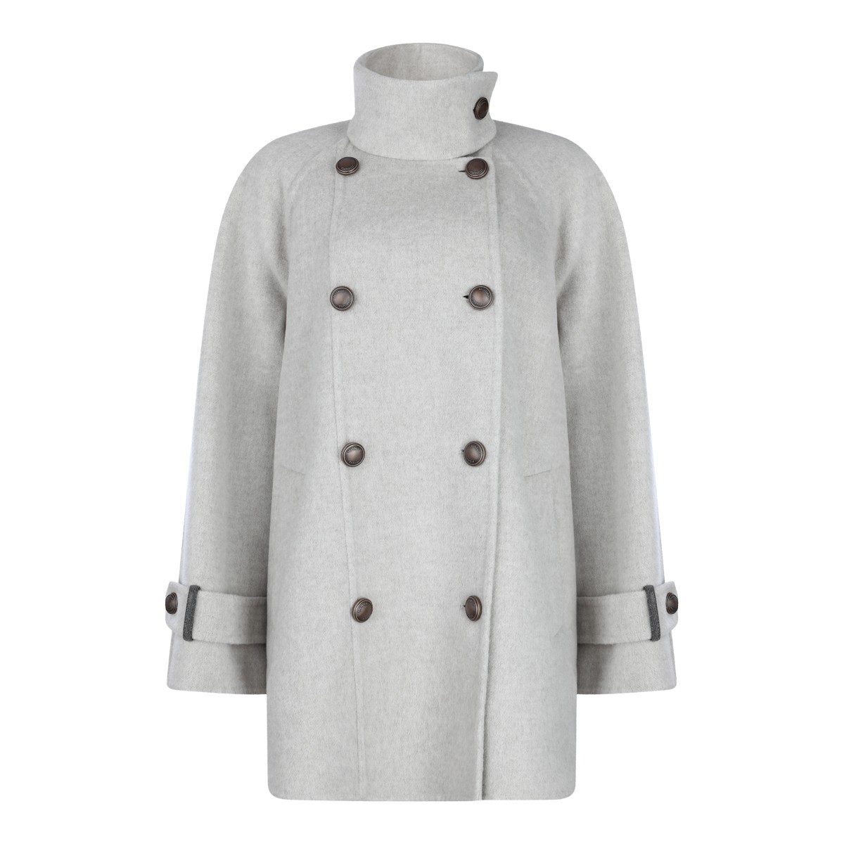 LIGHT GREY WOOL COAT