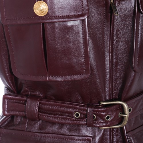 BROWN LEATHER JACKET