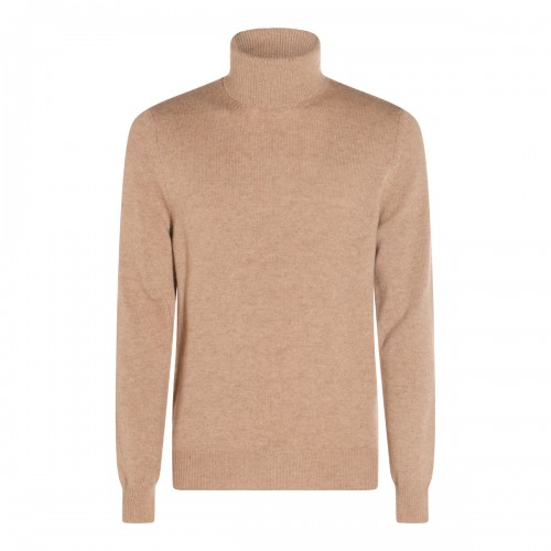 BEIGE CASHMERE KNITWEAR