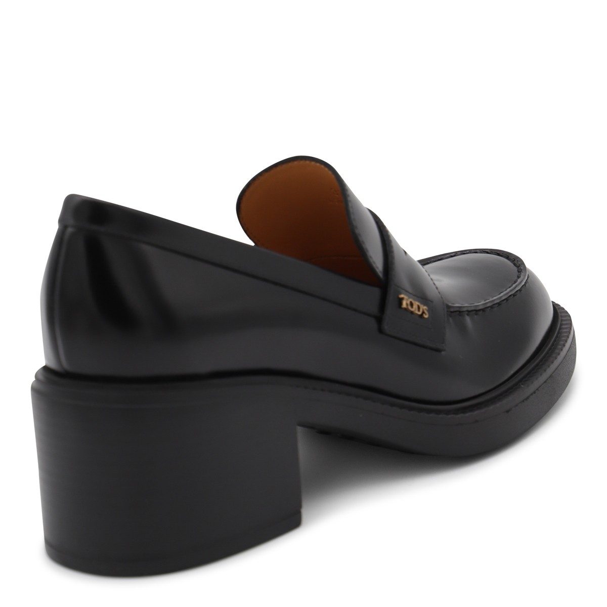 BLACK LEATHER LOAFERS