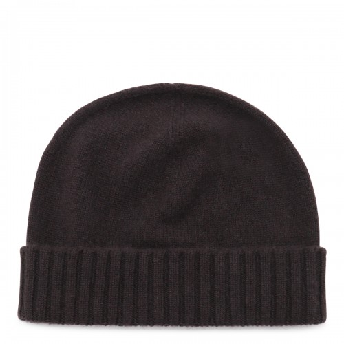 DARK BROWN CASHMERE BEANIE