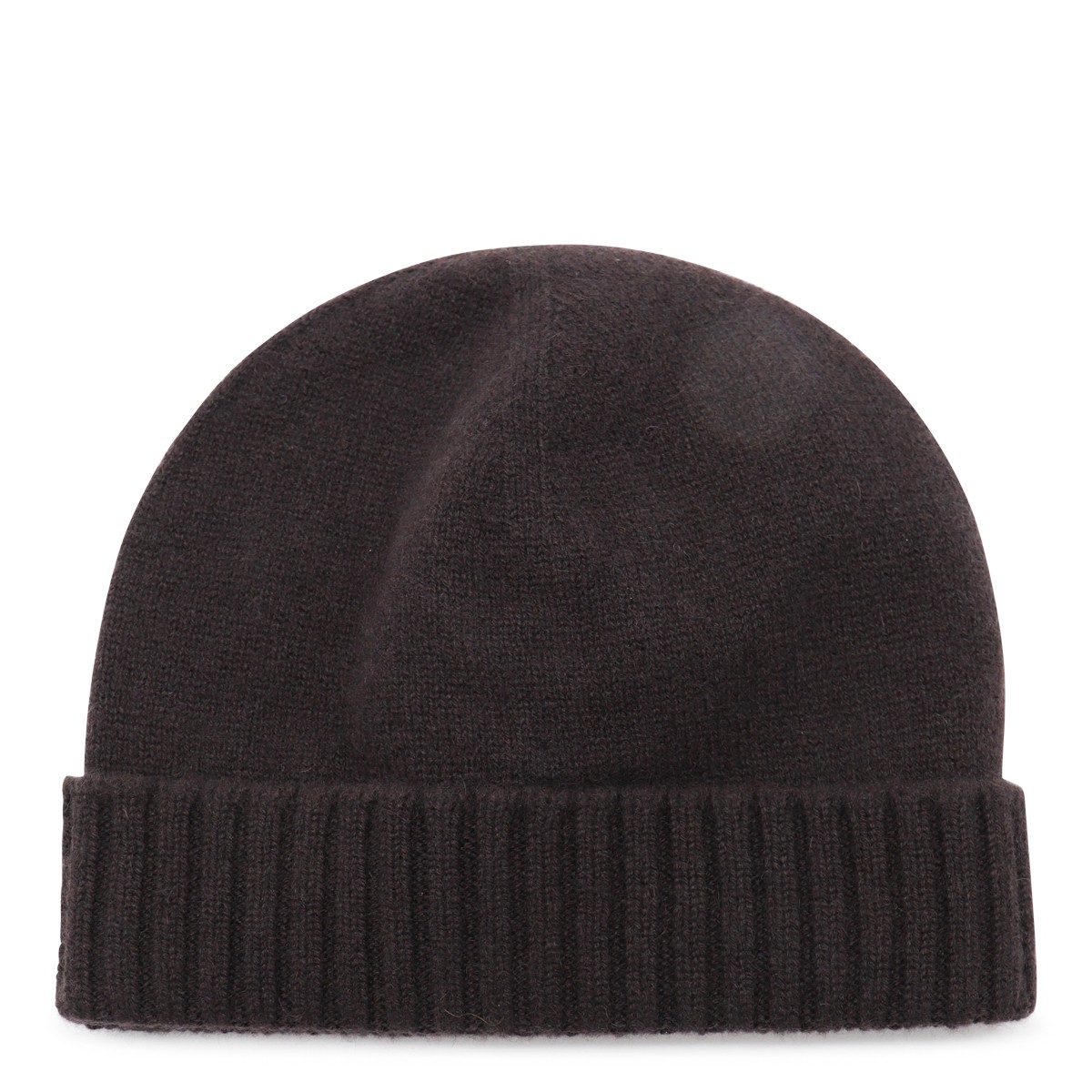 DARK BROWN CASHMERE BEANIE