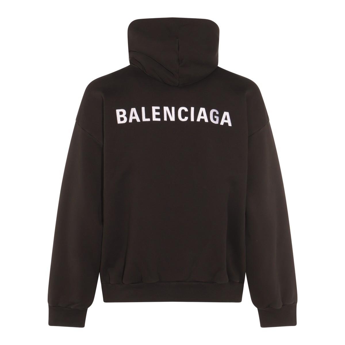 BLACK COTTON SWEATSHIRT BLACK COTTON SWEATSHIRT