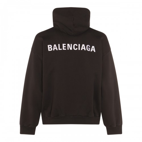 BLACK COTTON SWEATSHIRT
