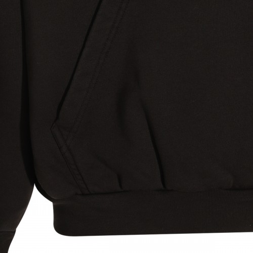 BLACK COTTON SWEATSHIRT