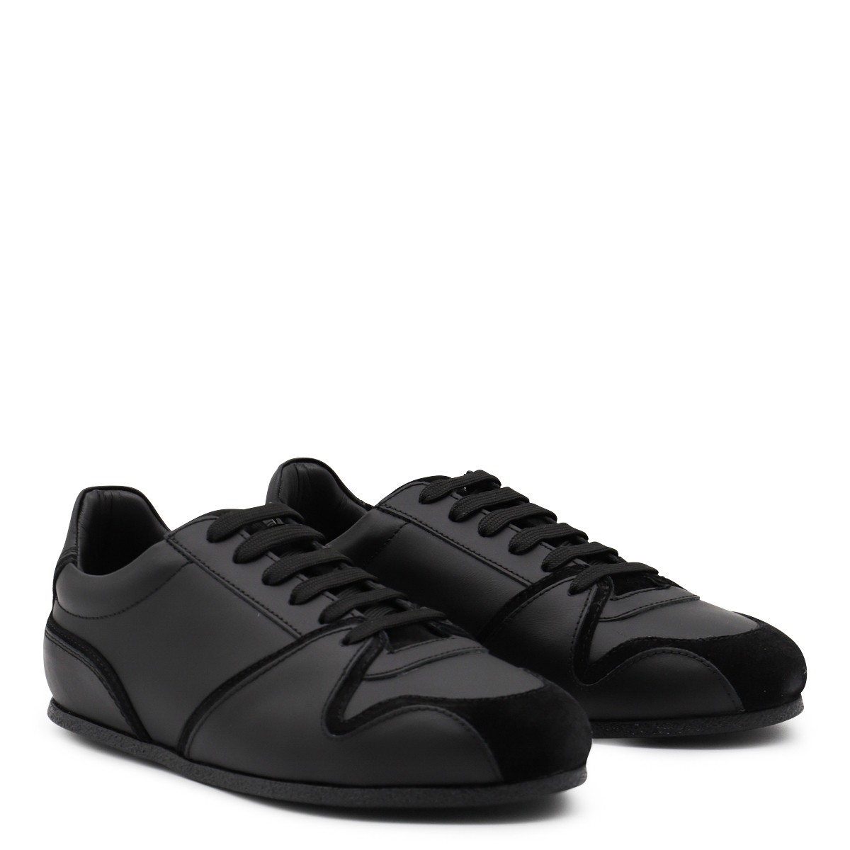 BLACK LEATHER SNEAKERS BLACK LEATHER SNEAKERS