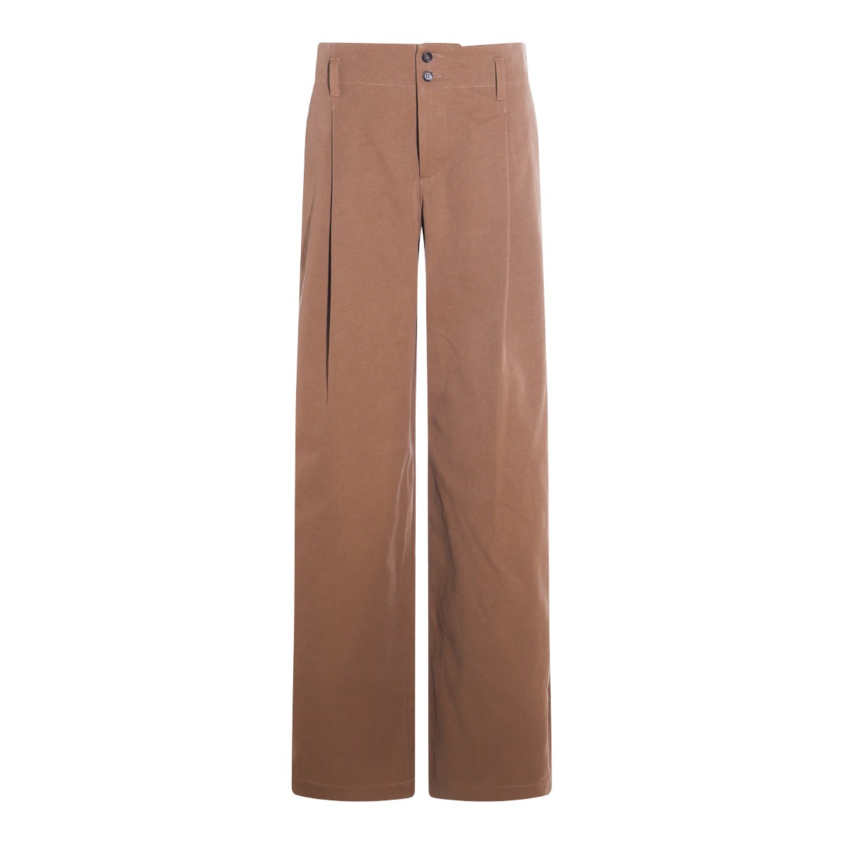 BROWN COTTON PANTS