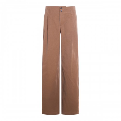 BROWN COTTON PANTS