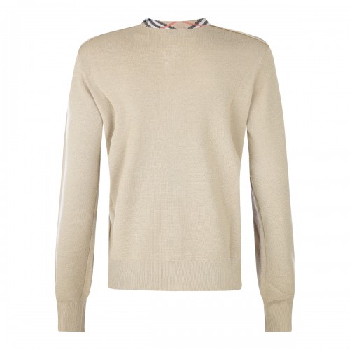 BEIGE WOOL KNITWEAR